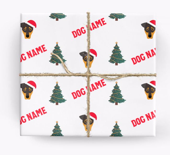 Icons & Trees: Personalised {breedFullName} Wrapping Paper